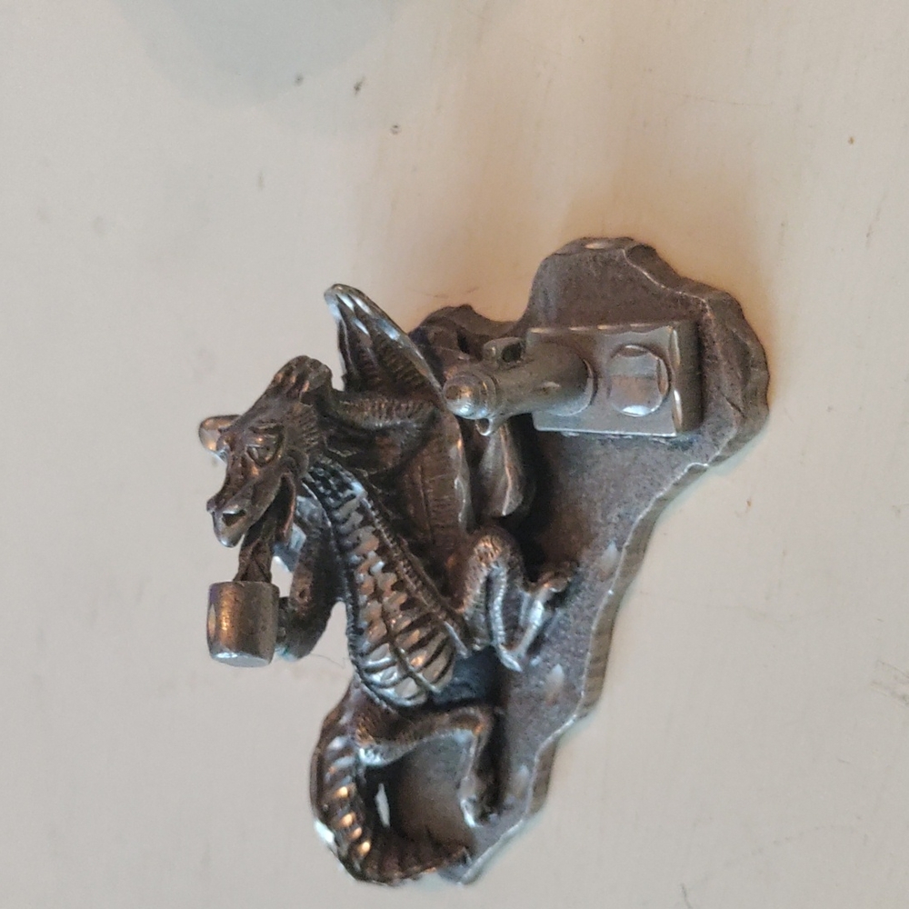 Pewter coffee dragon